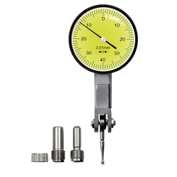 0-0.8mm Lever Dial Indicator Shockproof Waterproof Aluminum Shell Indicator Meter Dial Ruler Tool