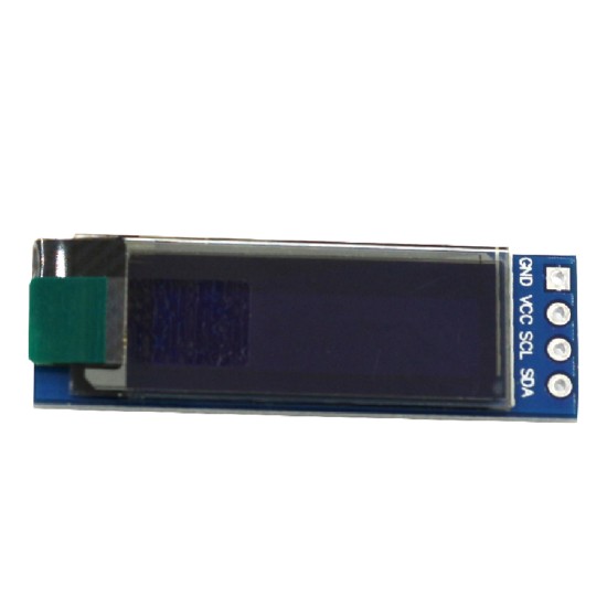 0.91 Inch Oled Lcd Display Iic Three-color Display Module Compatible with 3.3v-5v Blue