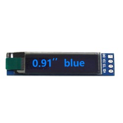 0.91 Inch Oled Lcd Display Iic Three-color Display Module Compatible with 3.3v-5v Blue