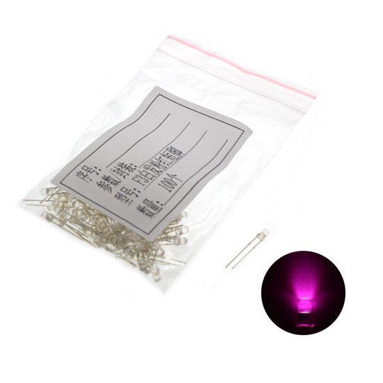 1 Pack Smd Led Light-emitting Diodes Lamp Chip Light Beads Pink