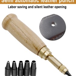 1 Set Leather Screw Hole Punch Bookbinding Tool Kit Set Book Craft Drill Hole Maker 1.5-4mm Sewing Tool