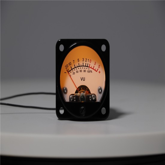 1 Set Vu Meter With Backlight Db Meter Power Meter 45mm Amplifier Volume With Driver Board Yellow background
