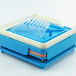 100 Holes Capsule Filling Machine Manual Medicine 1# Capsule Plate blue