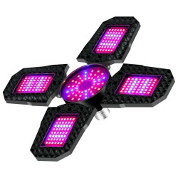 100w Foldable Led Grow Light Indoor Red Blue Spectrum E27 Plant Growing Lamp 150W-E27