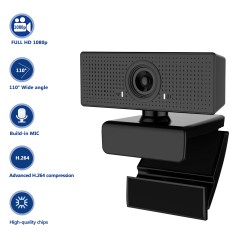 1080P HD USB Mini Computer Web Camera For Live Broadcast Video Conference black_1080P