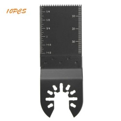 10pcs Straight Scale Oscillating Multi Tool Saw Blade Set for Fein Multimaster