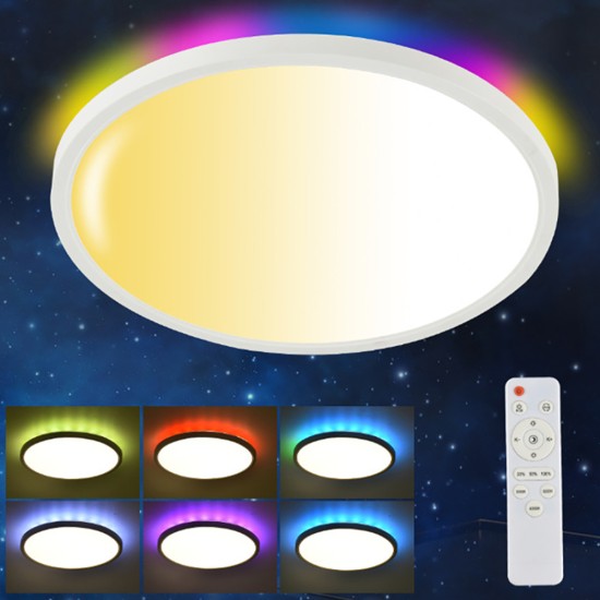 11 inch 32W Led Round Ceiling Light Dimmable High Brightness Ambient Light for Bedroom Living Room