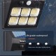 112led Outdoor Cob Solar Lights Built-in Lithium Battery Intelligent Human Body Sensor Garden Wall Lamp