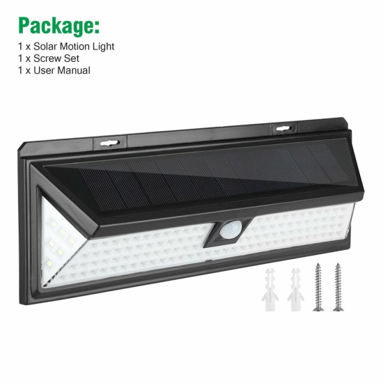 118 Led Solar Lamp 3 Modes Super Bright Ip65 Waterproof Outdoor
