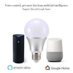 11W Smart Wifi Light Alexa&Google Home Voice Control LED Ball Bulb