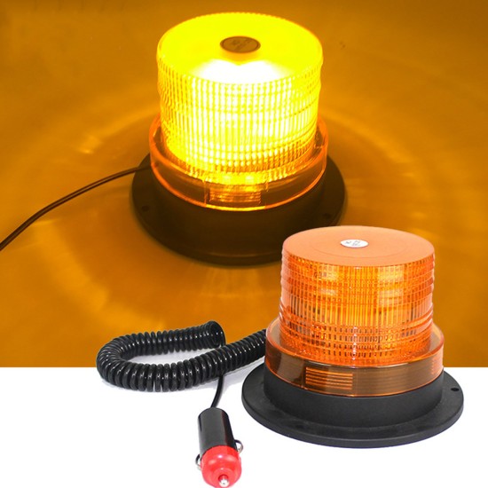 12-24V 12LEDs Magnetic Mounted Warning Strobe Emergency Light yellow light
