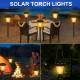 12 Led Outdoor Solar Flame Light Ip65 Waterproof Dancing Flashlight