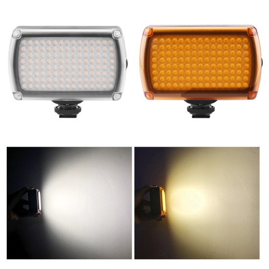 120 LEDs Video Light Dimmable Dual Color For GoPro/DJI Osmo Mobile/Zhiyun/Feiyu Vimble Vlog Pocket Fill Light Photography black