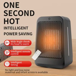 1200w Electric Heater Built-in Timer Portable Fast Heating Household Space Heater with Remote Control EU Plug
