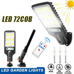 1200w Led Solar Flood Light 3 Modes Ip65 Waterproof Outdoor Pir Motion Sensor Garden Lamp with RC