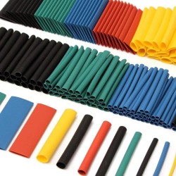 127/328/530Pcs Heat Shrink Tubing 2:1 Car Cable Sleeving Assortment Wrap Wire Insulation Materials DIY Kit 328PCS