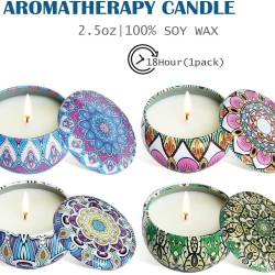 12Pcs/Set Soy Wax Scented Candles Ethnic Style for Travel Home Wedding Birthday Decoration 23 * 15.8 * 10cm