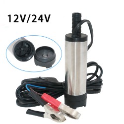 12v Dc Electric Submersible Pump Fuel Transfer Pump Stainless Steel Shell 33l/min for Pumping Oil Water