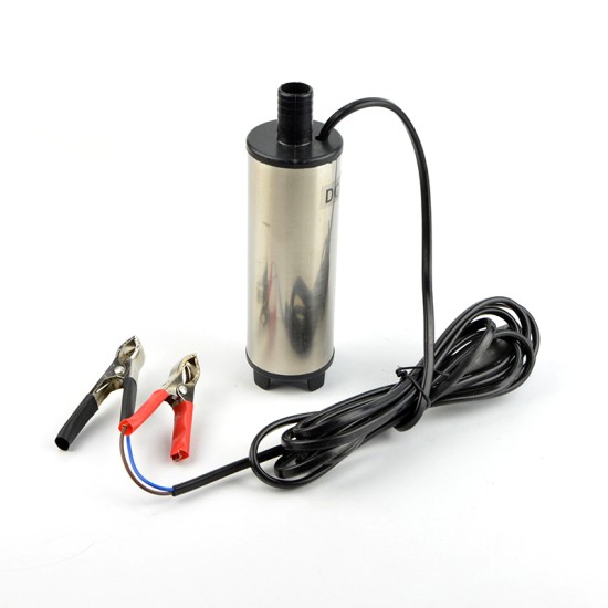 12v Dc Electric Submersible Pump Fuel Transfer Pump Stainless Steel Shell 33l/min for Pumping Oil Water