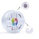 13LEDs Submersible Light Remote Controlled RGB Underwater Night Lamp with Suction Cup 7CM diameter_1 with 1/infrared remote control