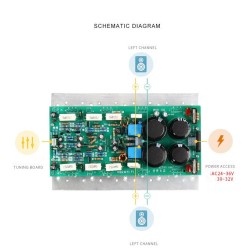 1494/3858 Stereo Audio Amplifier Board Dual Channel Mono 800w Amplifier Board for Sound