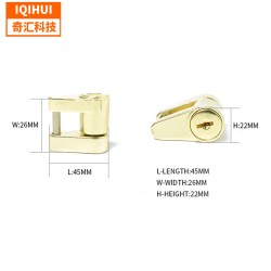 1/4" Trailer Coupler Padlock Solid Brass Trailer Locks for Hitch Security Protector Theft Protection golden