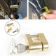 1/4" Trailer Coupler Padlock Solid Brass Trailer Locks for Hitch Security Protector Theft Protection golden