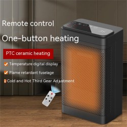 1500w Space Electric Heater with Remote Control 3 Modes 12h Timer Tip-over Protective for Home Office Large Room EU Plug