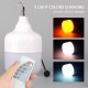 150w Solar Led Light Bulb Dimmable Adjustable Brightness 3-color Mosquito Repellent Light with Solar Panel