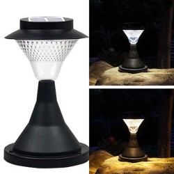 16 LED Outdoor GardenYard Pillar Lamp Solar Powered LED -White Light