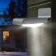 16 Led Motion Sensor Solar Lights Weatherproof Wall Fence Mount Lamps Silver
