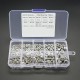 160 pcs/set 304 Stainless Steel Screws Cross Head Screws Bolts Nuts Kit Assortment M2 M2.5 M3 M4 M5 Widely Use Silver