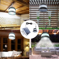 160led Outdoor Solar Pendant Light Hanging Decorative Lamp with Remote Control