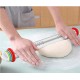 17 Inch Adjustable Stainless Rolling Pin with Detachable Ring Dough Roller for Baking Cookie Pastry Pizza  440mm