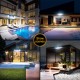 190led Solar Wall Lamps with 4 Working Modes Courtyard Waterproof Lights Outdoor Garden Decoration