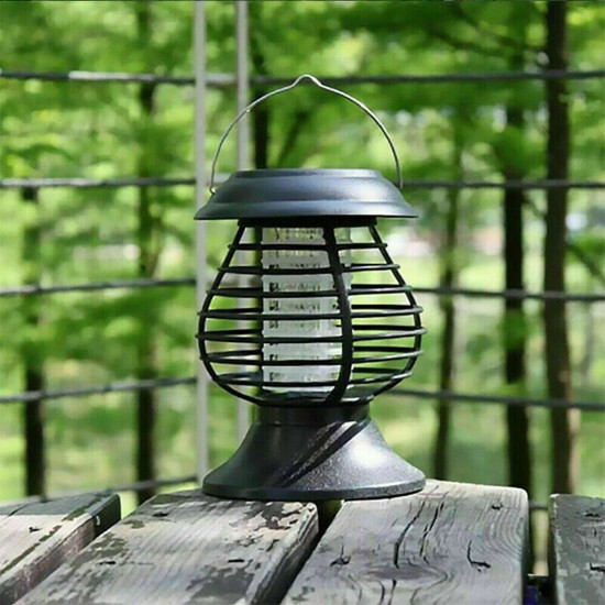 2 In 1 Solar Powered Lights With Handle Multifunctional Portable Outdoor 2 Modes Non-toxic Lamp black