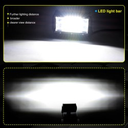 2 Pcs 5 Inch 144W LED Work Light Spotlight Off-road Driving Fog Lamp for Truck Boat As shown