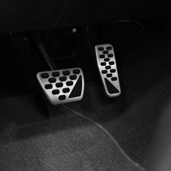 2 pcs/set Gas And Brake Pedal Cover Auto Stainless Steel Foot Pedal Pad Kit For 2018 Jeep Wrangler Jl Models