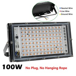200w Led Grow Light 180 Degree Adjustable Full Spectrum Hydroponic Plant Growing Lamp for Indoor Plants 100W