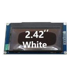 2.42inch 7pin Oled Lcd Display Module Spi Interface Ssd1309 Chip 128x64 Resolution White
