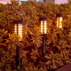2Pcs LED Solar Flame Lamp Waterproof for Garden Landscape Decor Landscape Lights Solar small torch light