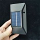 2pcs 6led Solar Wall Light Weather-proof Outdoor Step Lamp for Path Garden Patio Pathway Stairs Cold White