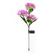 2pcs Solar Hydrangea Flower Light 3 Heads Lawn Lamps with Stake for Outdoor Garden Patio Country Decoration Blue