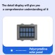 2pcs Solar Wall Lamp 2 Colors Outdoor Waterproof Up Down Luminous Night Light for Garden Courtyard Cold White