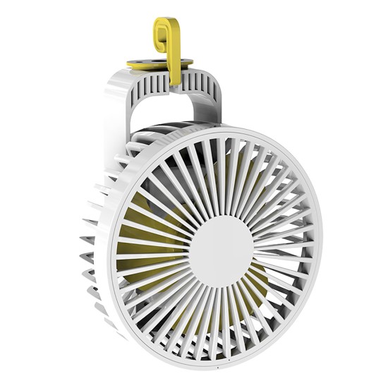 3-in-1 5-inch Mini USB Fan Portable Computer Pc Fans Summer 3-speed Silent Small Fan For Office Home Beach White 4000mAh [3- in-1]