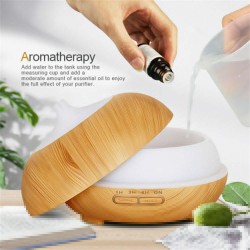 3-in-1 550ml Ultrasonic Led Essential Oil Aroma Diffuser Remote Control Mist Humidifier Air Purifier UK plug