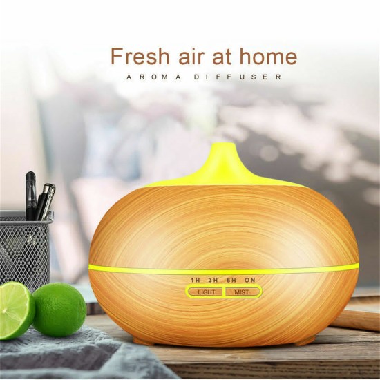 3-in-1 550ml Ultrasonic Led Essential Oil Aroma Diffuser Remote Control Mist Humidifier Air Purifier UK plug