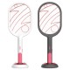 3000v Electric Swatter 1200mah Usb Rechargeable Dual Mode Design Household Intelligent Racket White