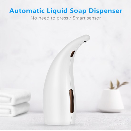 300ml Soap Dispenser Automatic Liquid Soap Dispenser Infrared Smart Sensor Touchless Foam Shampoo Machine White