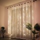 3*1 Meters Curtain Lights 8 mode USB Remote Control Copper Wire Decorative Curtain Lights Fairy Lights LED Lights String Warm White